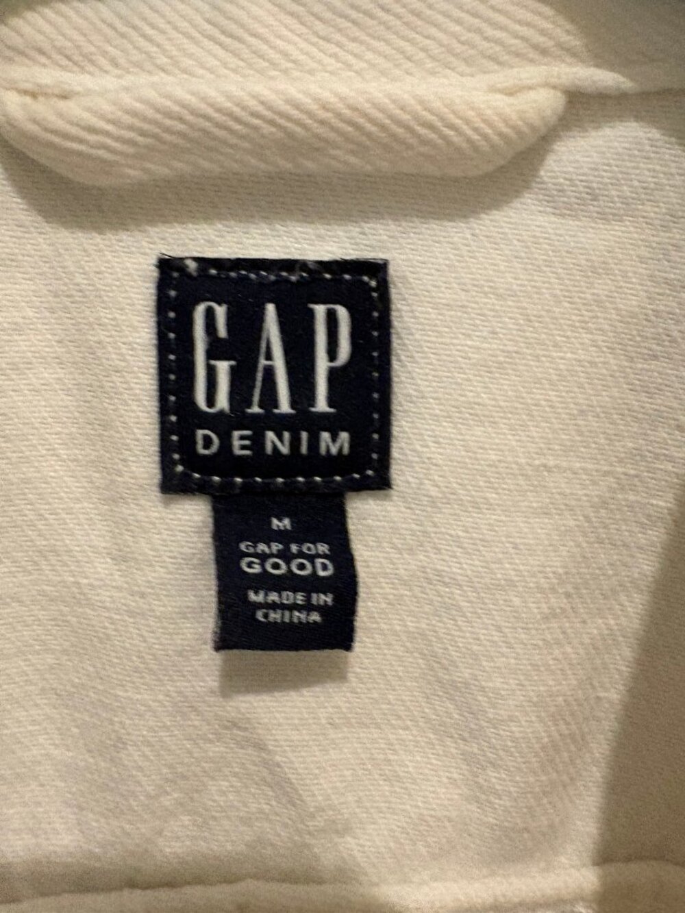 Gap White Denim Vest - Picture 2 of 3